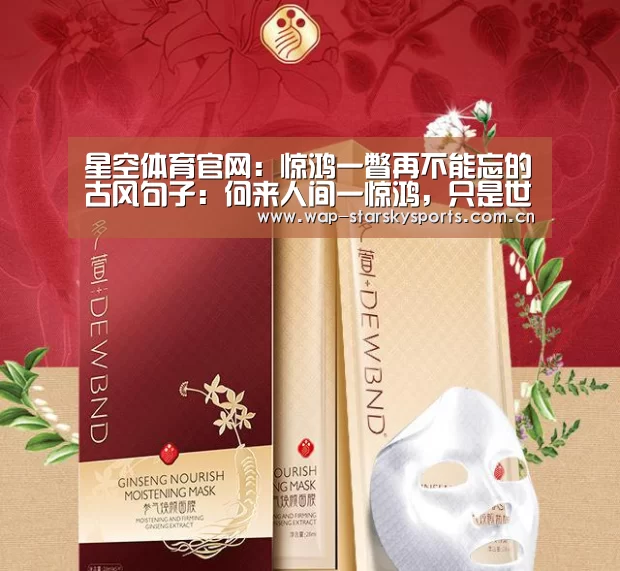 星空体育官网:惊鸿一瞥再不能忘的古风句子:何来人间一惊鸿,只是世间一俗人(图1) 星空体育入口